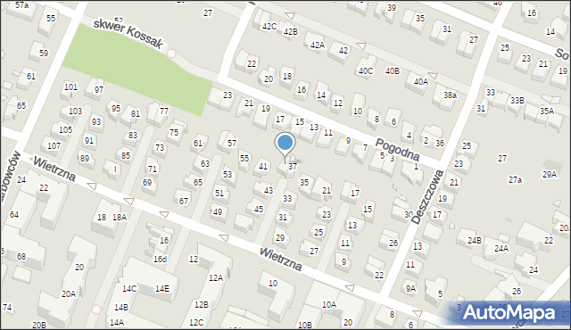 Wrocław, Wietrzna, 39, mapa Wrocławia