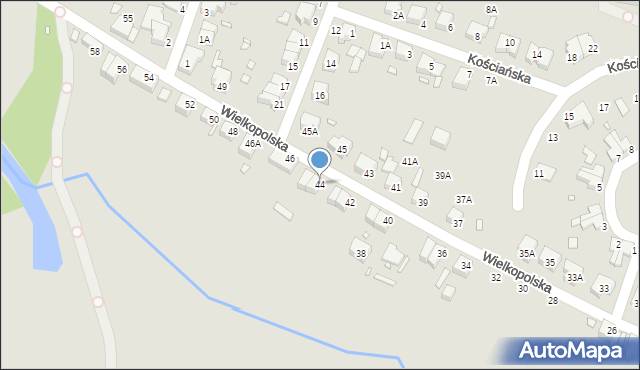 Wrocław, Wielkopolska, 44, mapa Wrocławia