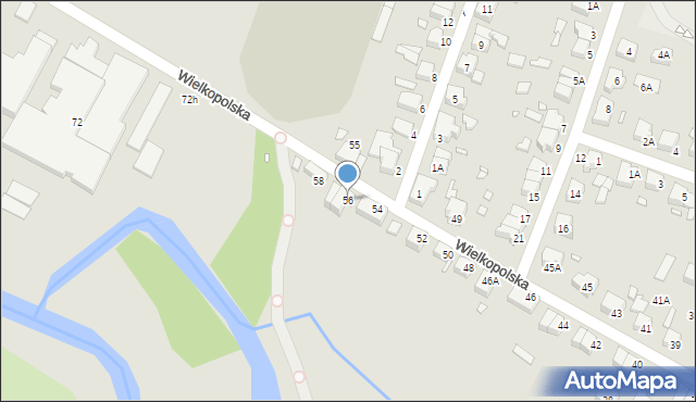 Wrocław, Wielkopolska, 56, mapa Wrocławia