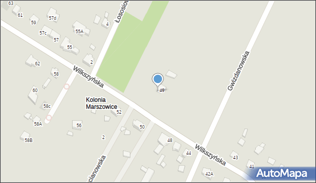 Wrocław, Wilkszyńska, 53, mapa Wrocławia