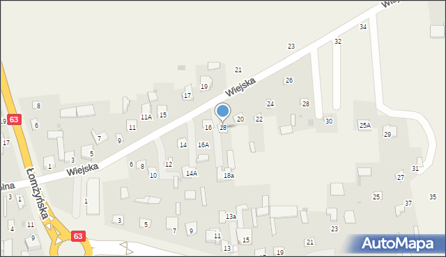 Wygoda, Wiejska, 18, mapa Wygoda