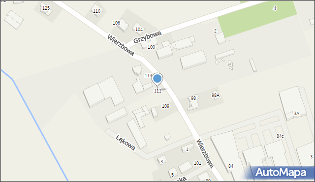 Wysogotowo, Wierzbowa, 111, mapa Wysogotowo