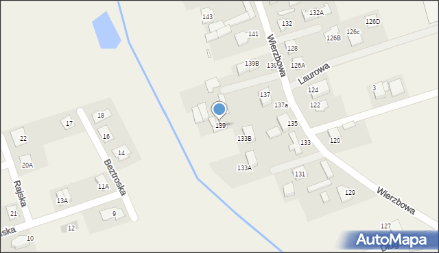 Wysogotowo, Wierzbowa, 139, mapa Wysogotowo