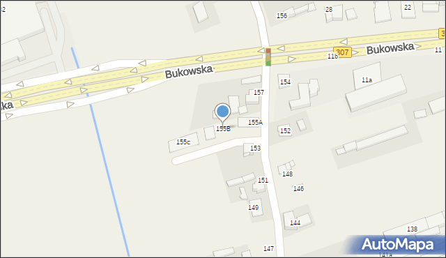Wysogotowo, Wierzbowa, 155B, mapa Wysogotowo