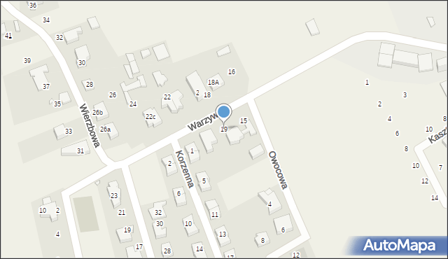 Wysogotowo, Wierzbowa, 19, mapa Wysogotowo