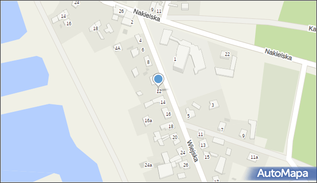 Występ, Wiejska, 12, mapa Występ