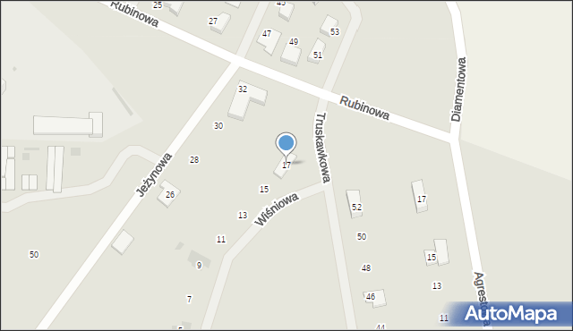 Ząbkowice Śląskie, Wiśniowa, 17, mapa Ząbkowice Śląskie
