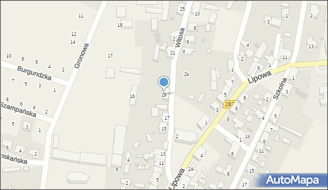 Zabór, Witosa Wincentego, 19, mapa Zabór