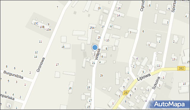 Zabór, Witosa Wincentego, 23, mapa Zabór