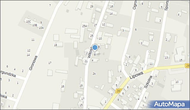 Zabór, Witosa Wincentego, 6, mapa Zabór