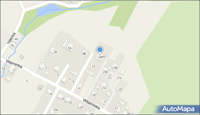 Zaborze, Witaminka, 11A, mapa Zaborze