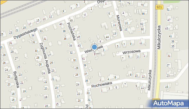 Zabrze, Wierzbowa, 1, mapa Zabrza
