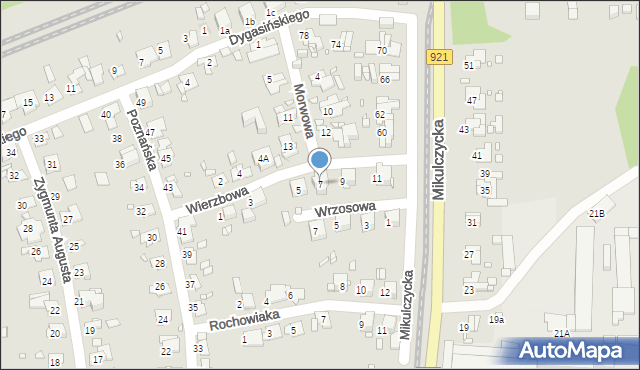 Zabrze, Wierzbowa, 7, mapa Zabrza