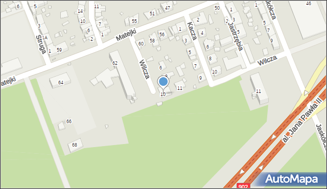 Zabrze, Wilcza, 10, mapa Zabrza