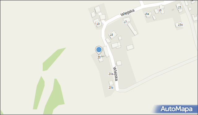 Zacharzowice, Wiejska, 20, mapa Zacharzowice