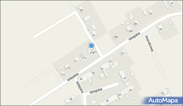 Zacharzowice, Wiejska, 27e, mapa Zacharzowice