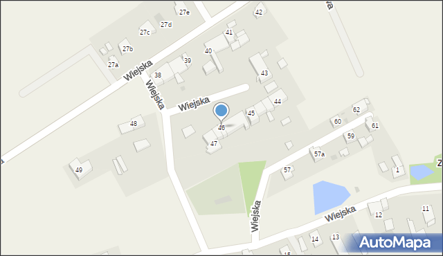 Zacharzowice, Wiejska, 46, mapa Zacharzowice