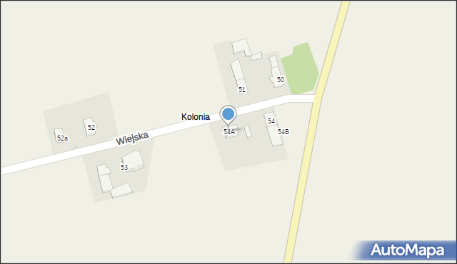 Zacharzowice, Wiejska, 54A, mapa Zacharzowice