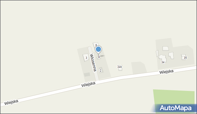 Zacharzowice, Wiosenna, 4, mapa Zacharzowice