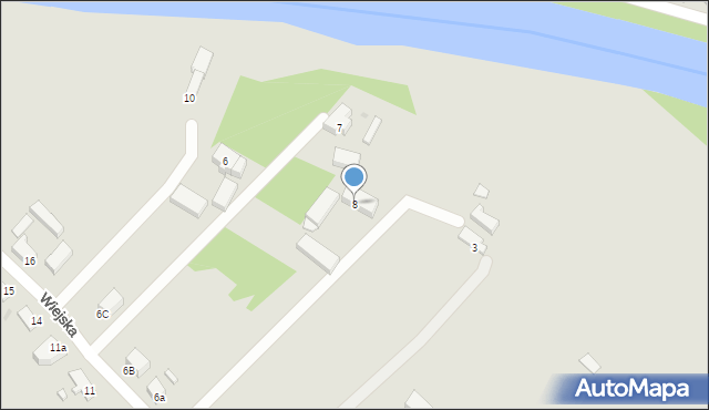 Żagań, Wiejska, 8, mapa Żagań