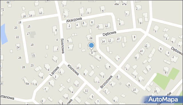 Zagórów, Wierzbowa, 4, mapa Zagórów