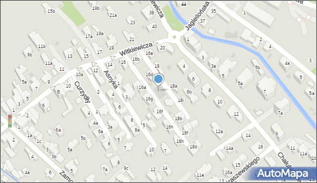 Zakopane, Witkiewicza Stanisława Ignacego, 16i, mapa Zakopanego