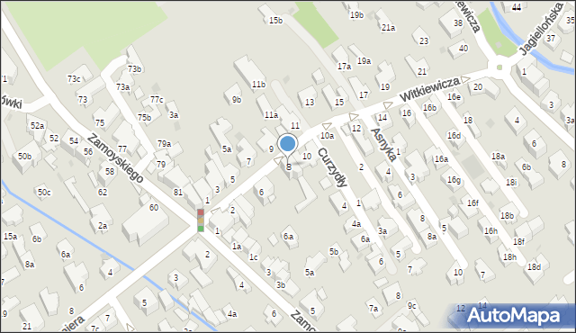 Zakopane, Witkiewicza Stanisława Ignacego, 8, mapa Zakopanego