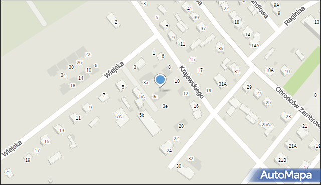 Zambrów, Wiejska, 3d, mapa Zambrów