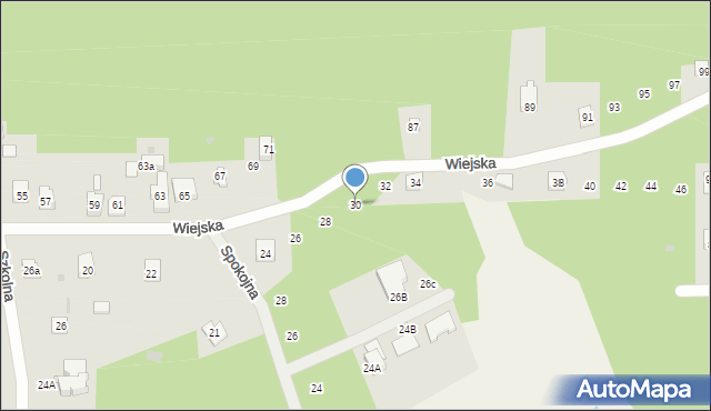 Żarki-Letnisko, Wiejska, 30, mapa Żarki-Letnisko