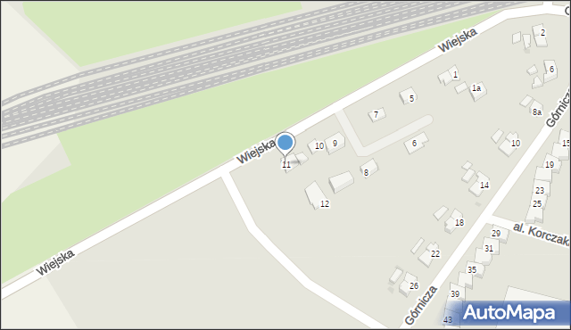 Żarów, Wiejska, 11, mapa Żarów