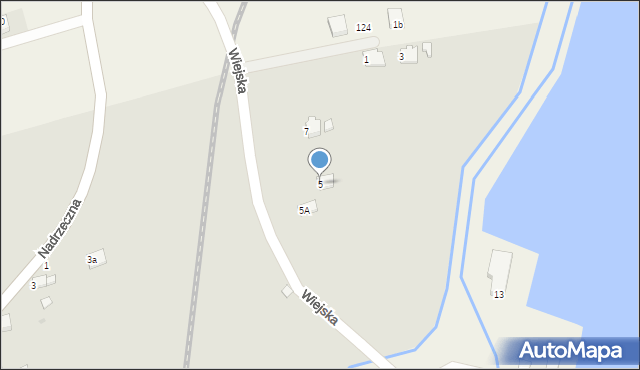 Zator, Wiejska, 5, mapa Zator