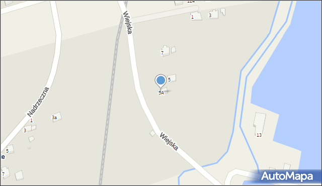 Zator, Wiejska, 5A, mapa Zator
