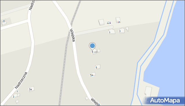 Zator, Wiejska, 7, mapa Zator