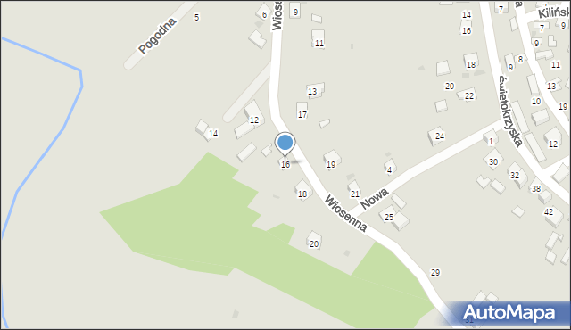 Zawichost, Wiosenna, 16, mapa Zawichost