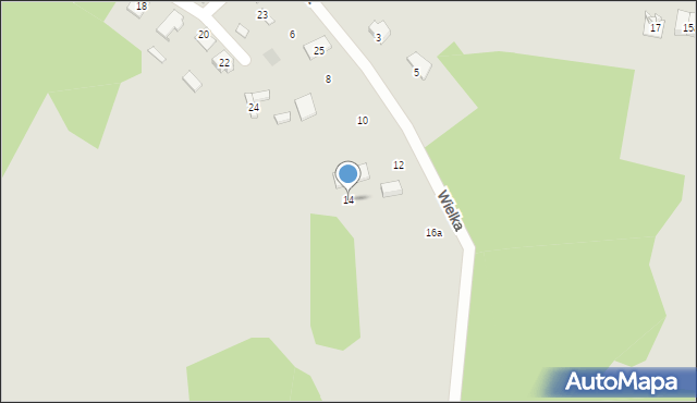 Zawiercie, Wielka, 14, mapa Zawiercie