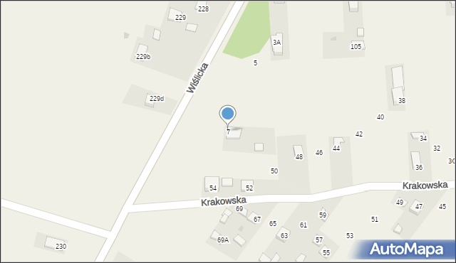 Zbludowice, Wiślicka, 7, mapa Zbludowice