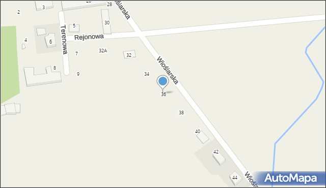 Zborowo, Wioślarska, 36, mapa Zborowo