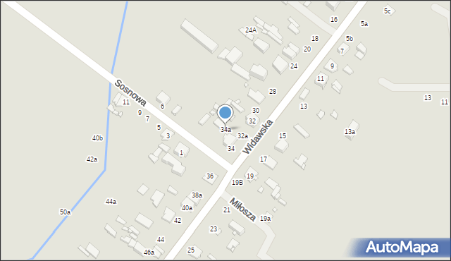 Zduńska Wola, Widawska, 34a, mapa Zduńska Wola