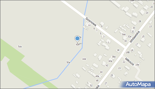 Zduńska Wola, Widawska, 42a, mapa Zduńska Wola