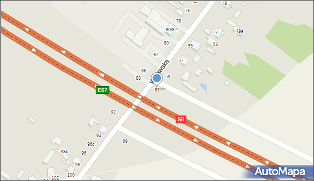 Zduńska Wola, Widawska, 63, mapa Zduńska Wola