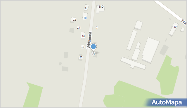 Zduny, Wiosenna, 11, mapa Zduny