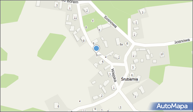 Żelazko, Wiejska, 7, mapa Żelazko