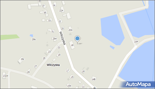 Żelechów, Wilczyska, 18a, mapa Żelechów
