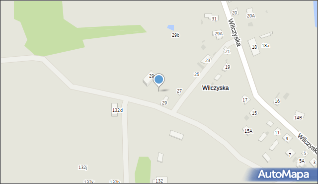 Żelechów, Wilczyska, 29d, mapa Żelechów