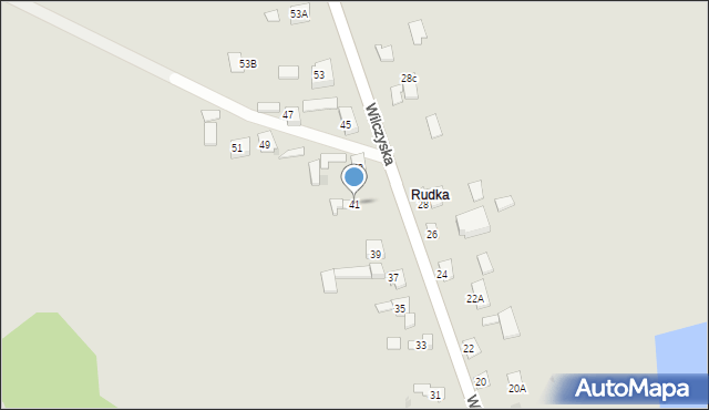 Żelechów, Wilczyska, 41, mapa Żelechów