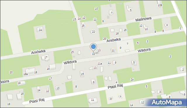 Żelechów, Wiktora, 12, mapa Żelechów