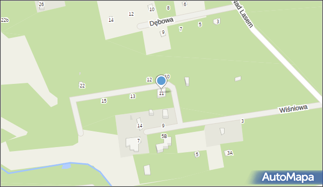 Żelechów, Wiśniowa, 11, mapa Żelechów