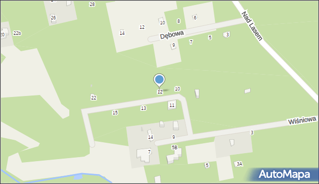 Żelechów, Wiśniowa, 12, mapa Żelechów