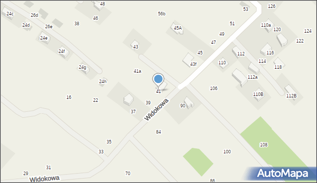 Zelków, Widokowa, 41, mapa Zelków