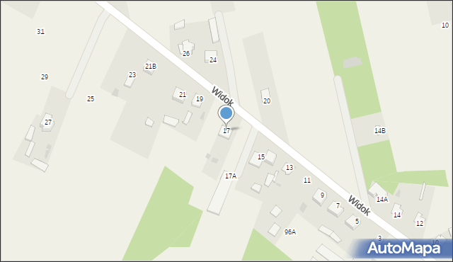 Żelków-Kolonia, Widok, 17, mapa Żelków-Kolonia